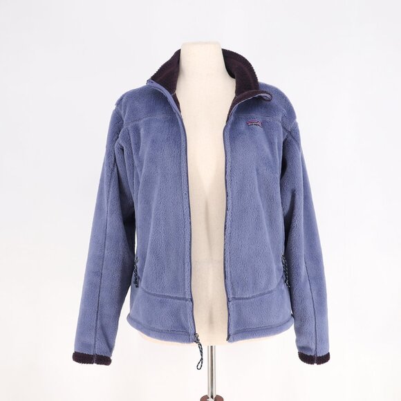 PATAGONIA VINTAGE Women's R4 Fleece Zip-Up Polartec Jacket Blue Heather Size L - Picture 5 of 12